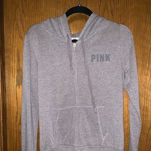PINK zip up sweatshirt